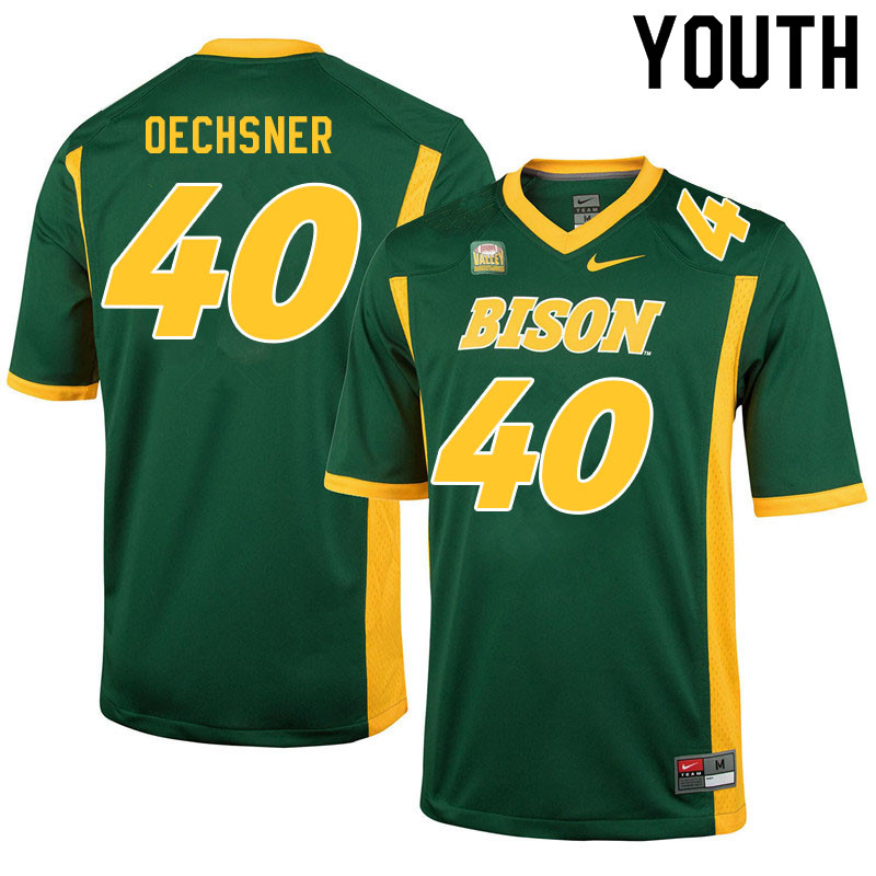 Youth #40 Alex Oechsner North Dakota State Bison College Football Jerseys Sale-Green - Click Image to Close